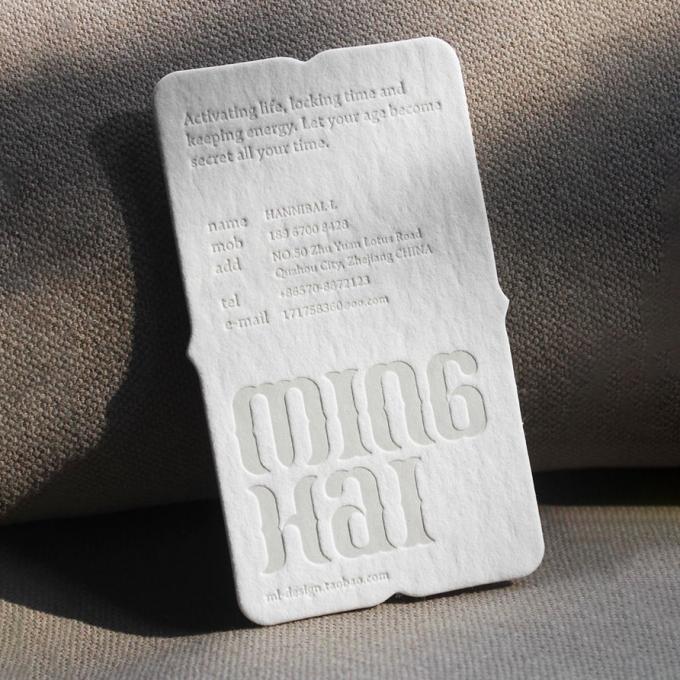 Matte Kunstpapier Goldfolie Prägung Wiederverwendbares Geschäftshochzeit Dankeschön Karten 7