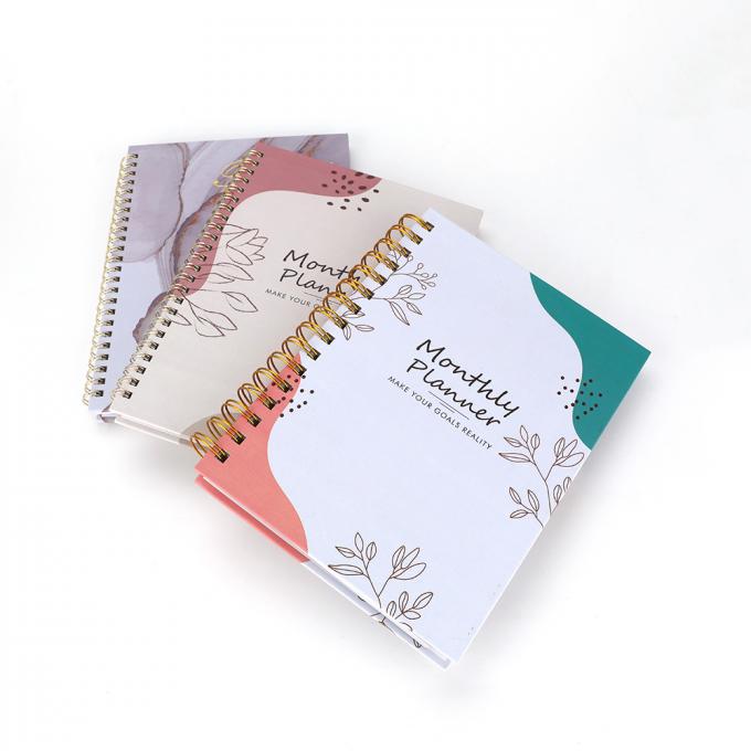 Custom Printed Notebook Planner Nachfüllen A5 täglich Monatlich Planner Hard Cover verschiedene Größen 3