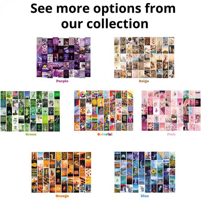 Teens Anime Film Stil Zimmer Dekor 4x6 Zoll Ästhetische Foto Poster Wand Collage Kit 1