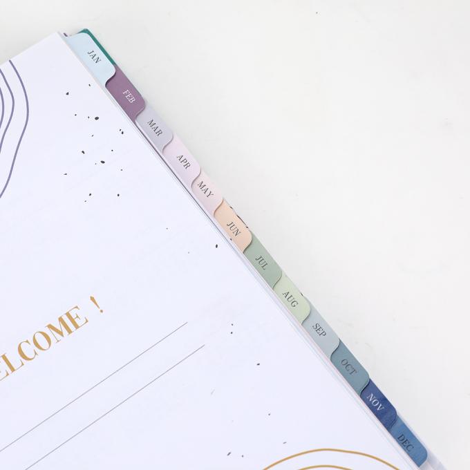 Custom Printed Notebook Planner Nachfüllen A5 täglich Monatlich Planner Hard Cover verschiedene Größen 7