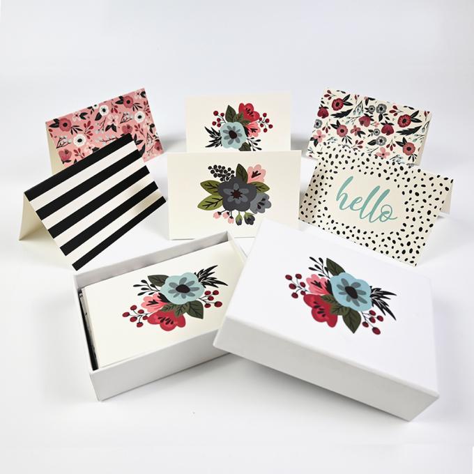 Maßgeschneiderter Druck Flora Dankeskarten mit Box UV und Offset Druck Film Lamination 3