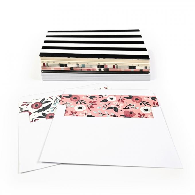 Maßgeschneiderter Druck Flora Dankeskarten mit Box UV und Offset Druck Film Lamination 6