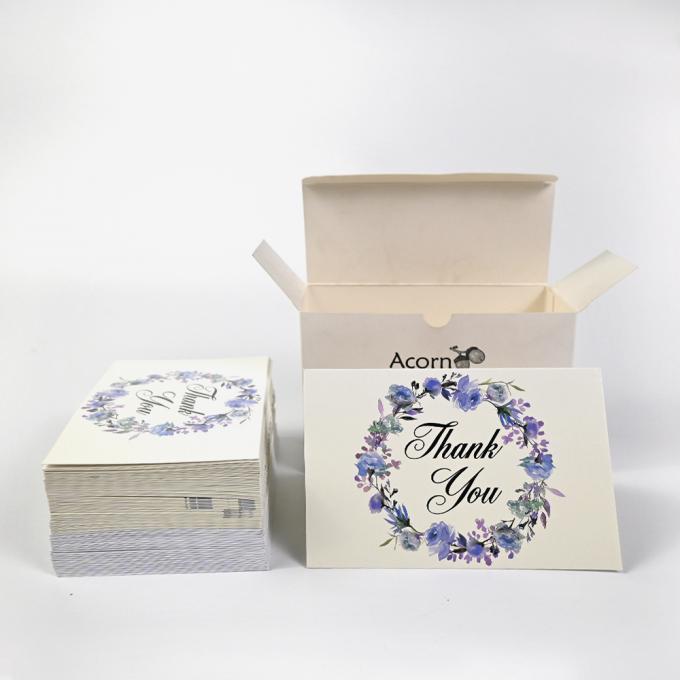 Custom 6 Entwurf von verschiedenen Blumen gedruckten Papier Grußkarte mit Umschlägen und Box 8