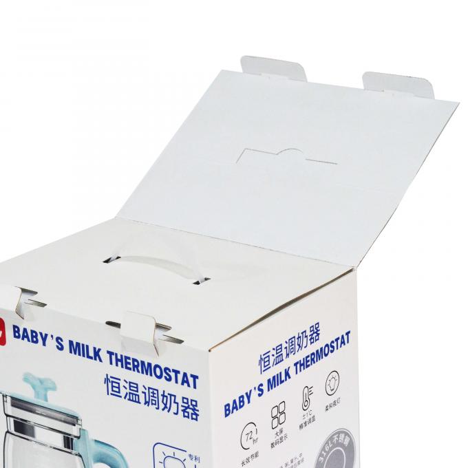 Verpackungskiste für elektrische Produkte mit benutzerdefiniertem Logo mit Griff und Ordner 11
