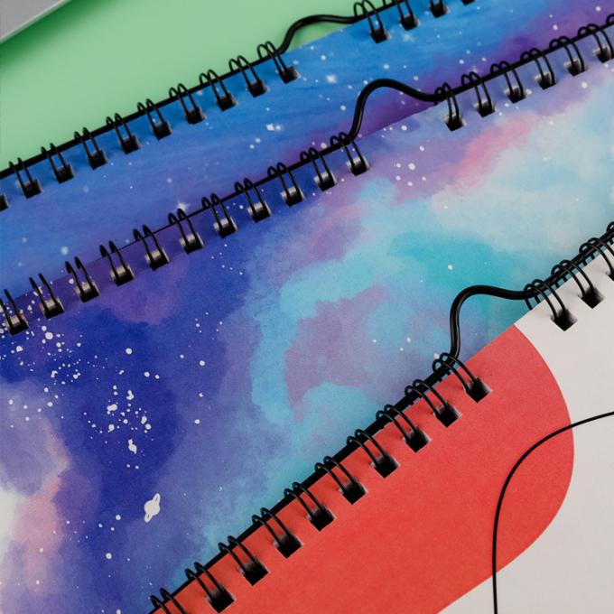 Papier-Bedeckung Undated Ziel Agenda täglich monatlich jährlich Spiral Journal Planer Gewohnheiten Tracker 7