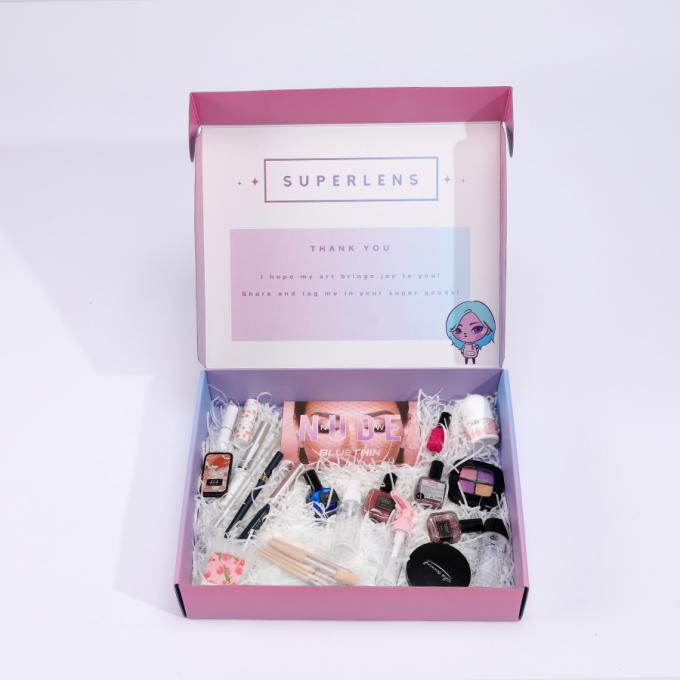 Custom Farbboxen Logo Verpackung Karton Druck Öko-Kleidung Kosmetik Flat Versand Mailer Box 11