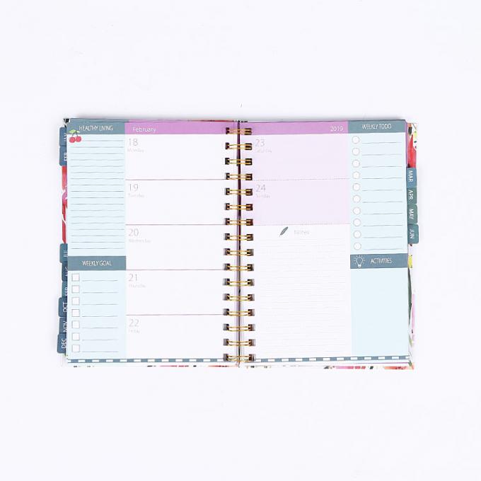 Hardcover CMYK Druckschule Akademische Inspiration Wochenplaner Papier Notizbuch 4