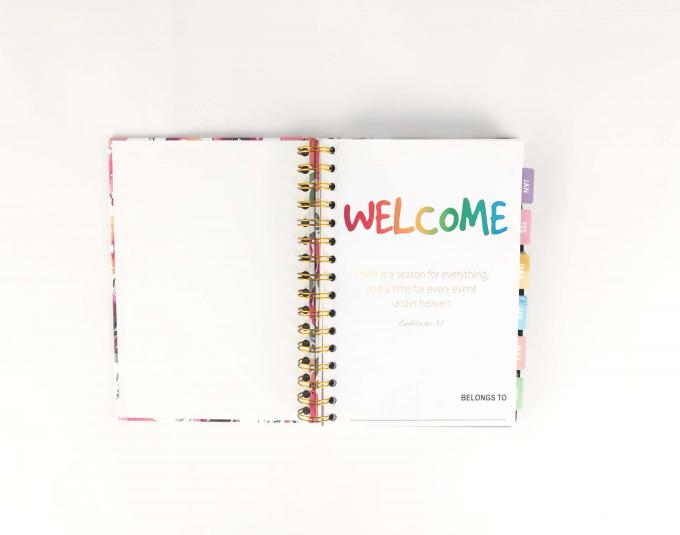 Lederdeckungsmaterial Zusammensetzung Buchdesign 365 Tage Tagesbuch Budgetbuch 4