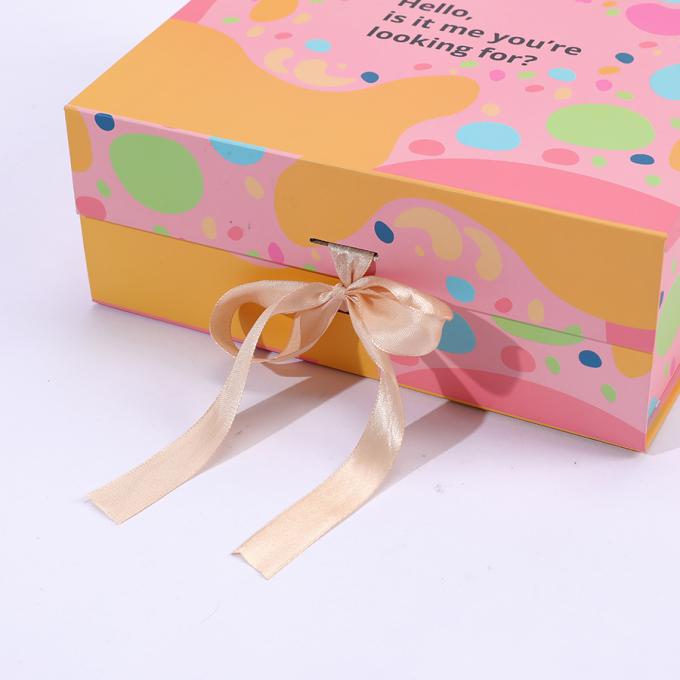 Schuhindustrie Kleidung Farbenreiche Luxusklappbare Magnetverschluss Geschenkverpackung 7