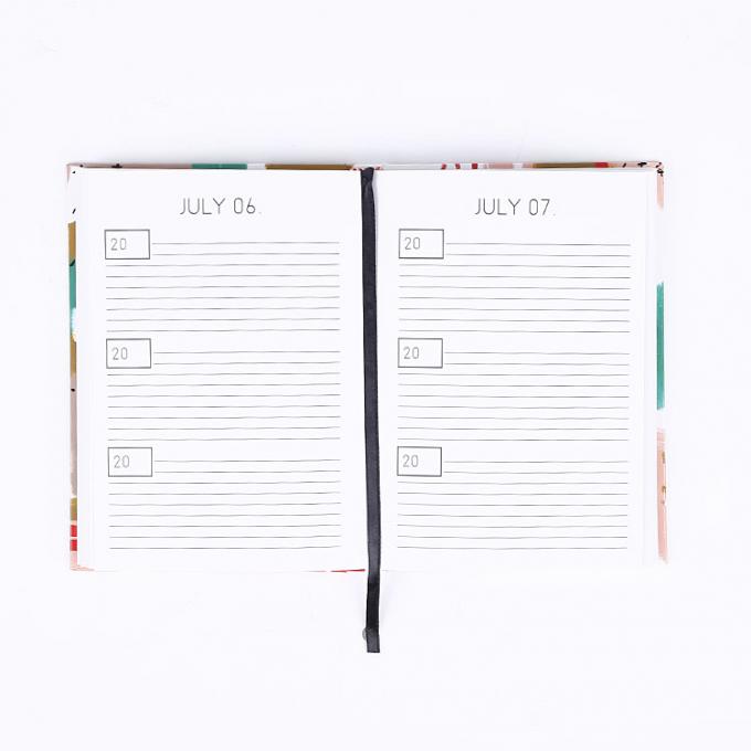 Hardboard Cover Custom A5 Größe Datiert wöchentliche Tageszeitung Planer Tagebuch Nähen Bindung 3