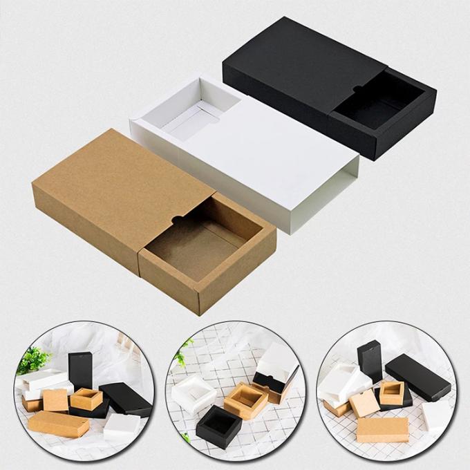 Custom Logo recycelbare schwarze Kraft Geschenkverpackung Karton für Hochzeitsgeschenk 6