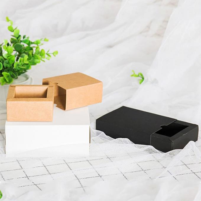 Custom Logo recycelbare schwarze Kraft Geschenkverpackung Karton für Hochzeitsgeschenk 9