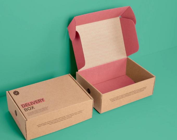 CMYK Druck Kraftpapier Karton Verpackung Wellkarton Mailer Versandboxen 9