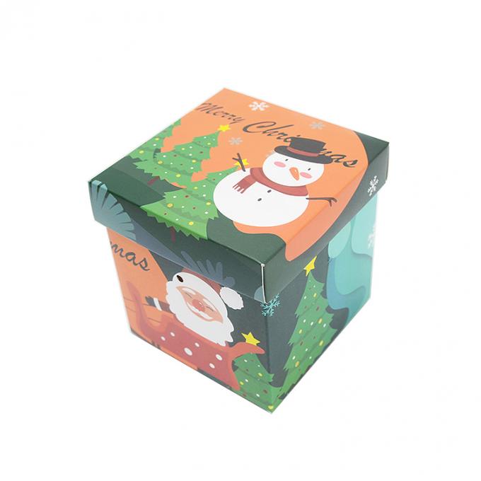 Weihnachtsgeschenkbox mit Deckel aus beschichtetem Papier in individueller Größe für Geschenkverpackungen 10