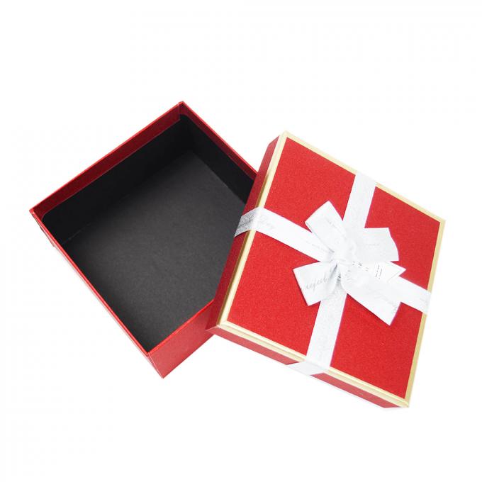Kundenspezifisches Logo Farbiges CMYK Karton Papier Geschenkbox Verpackung mit Bandbogen 8