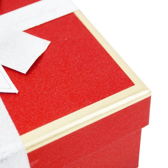 Kundenspezifisches Logo Farbiges CMYK Karton Papier Geschenkbox Verpackung mit Bandbogen 13