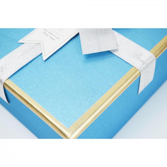 Kundenspezifisches Logo Farbiges CMYK Karton Papier Geschenkbox Verpackung mit Bandbogen 14