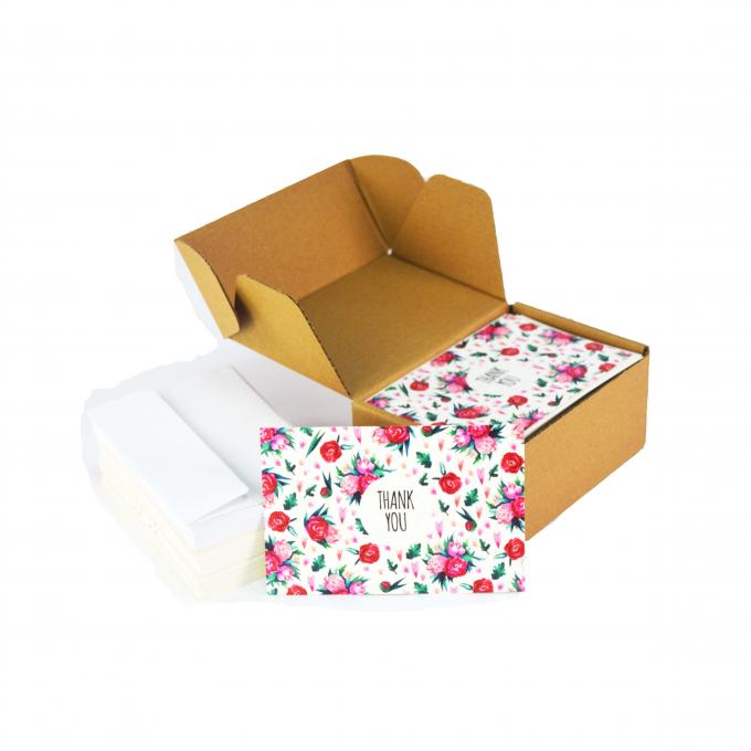 Papier-Kundenkartendruck Farbiges Geschäft Dankeschönskarten Offsetdruck 8