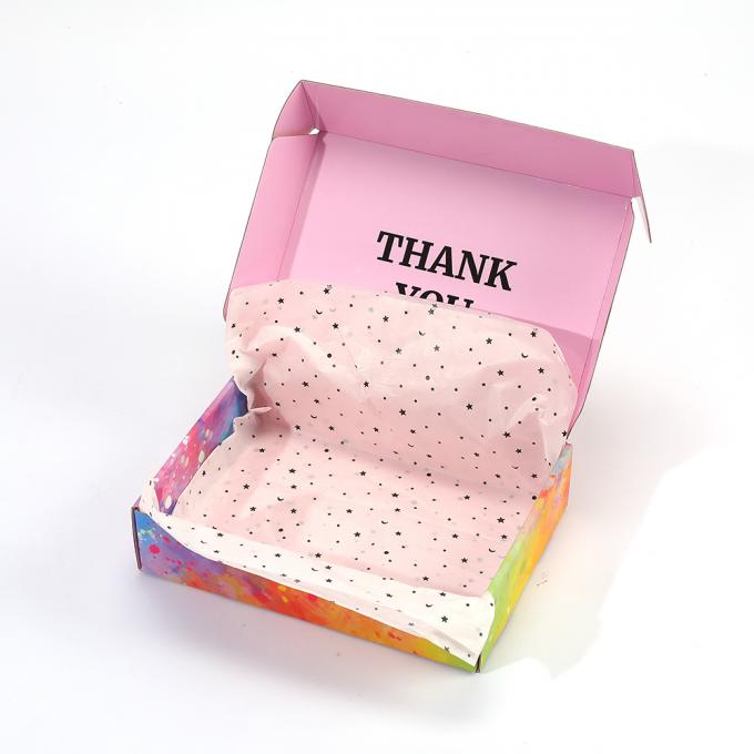 Digitale Druckerei Custom Printed Logo Pink Gift Tissue Papier für Verpackung von Kleidung 7