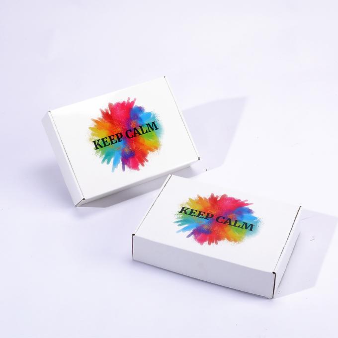 Maßgeschneiderte Schuhlieferbox Weiß flache Postfach mit Logo für Verpackungslösung 11