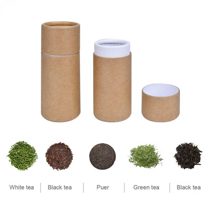Recycelbares eigenes Logo Teeverpackungskarton Kraftpapierröhre Geschenkzylinderröhre 11