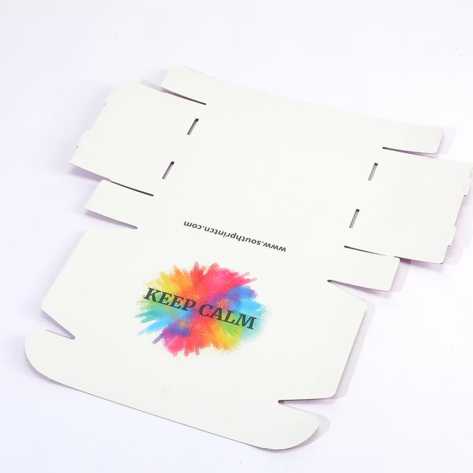 Maßgeschneiderte Schuhlieferbox Weiß flache Postfach mit Logo für Verpackungslösung 9