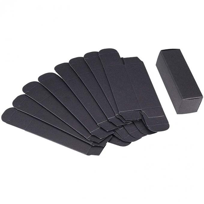 Custom Schwarze Leere Kosmetik Lippenstift Lippenstift Verpackungspapierboxen für Lippenstiftrohr 3
