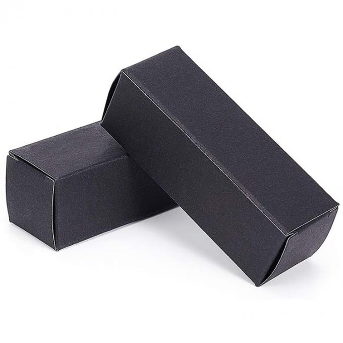 Custom Schwarze Leere Kosmetik Lippenstift Lippenstift Verpackungspapierboxen für Lippenstiftrohr 4