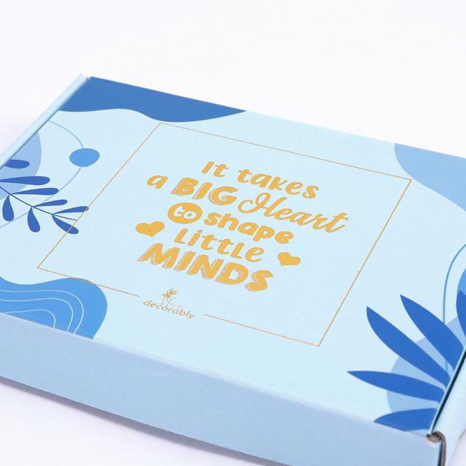 Recycelbares eigenes Logo Party Geschenke Verpackungskisten Wellpapier Versand Postfach 10