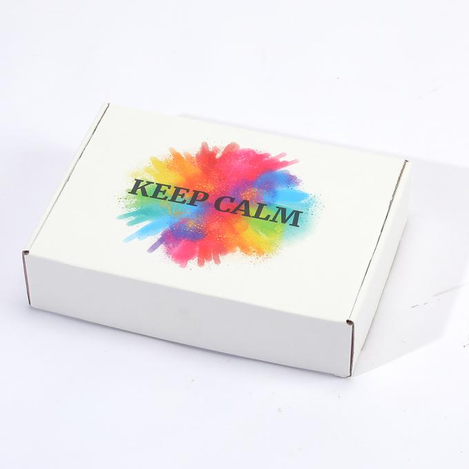 Maßgeschneiderte Schuhlieferbox Weiß flache Postfach mit Logo für Verpackungslösung 7