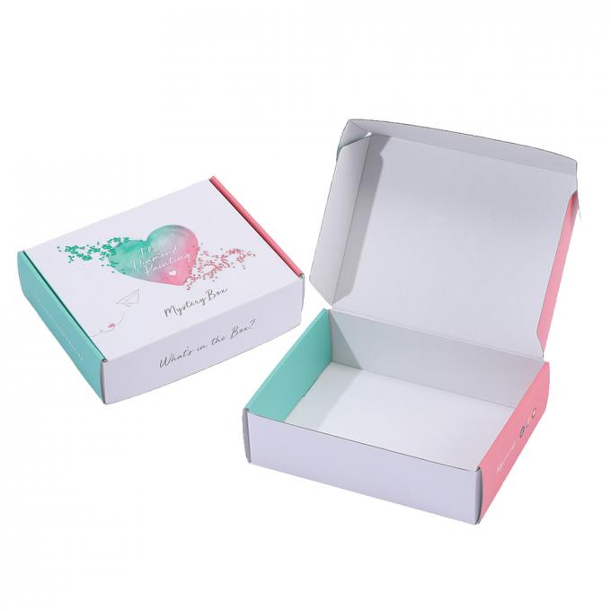 Custom Logo Druck Umweltfreundliche Geheimnisbox Wellverpackung Versand Mailerbox 6