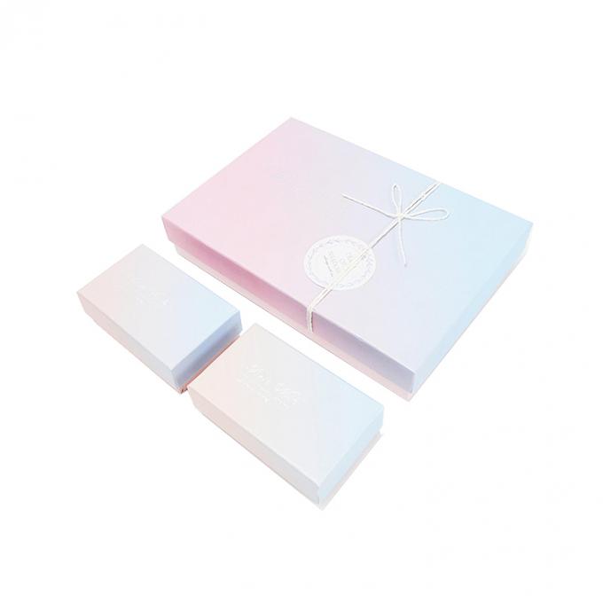 Customized Pink Karton Süßigkeiten Kosmetik Make-up Schmuck Papier Geschenkverpackung Boxen mit Logo 0