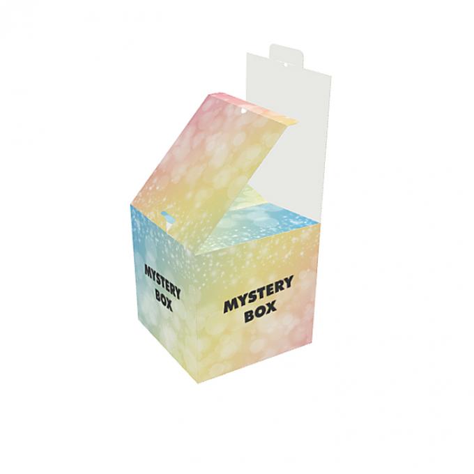 Custom Logo beschichtet Papier Farbdruck Überraschung Geschenkverpackung Klappbare Mystery Box 2
