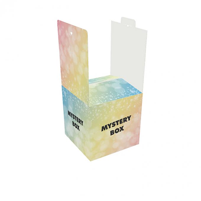 Custom Logo beschichtet Papier Farbdruck Überraschung Geschenkverpackung Klappbare Mystery Box 3