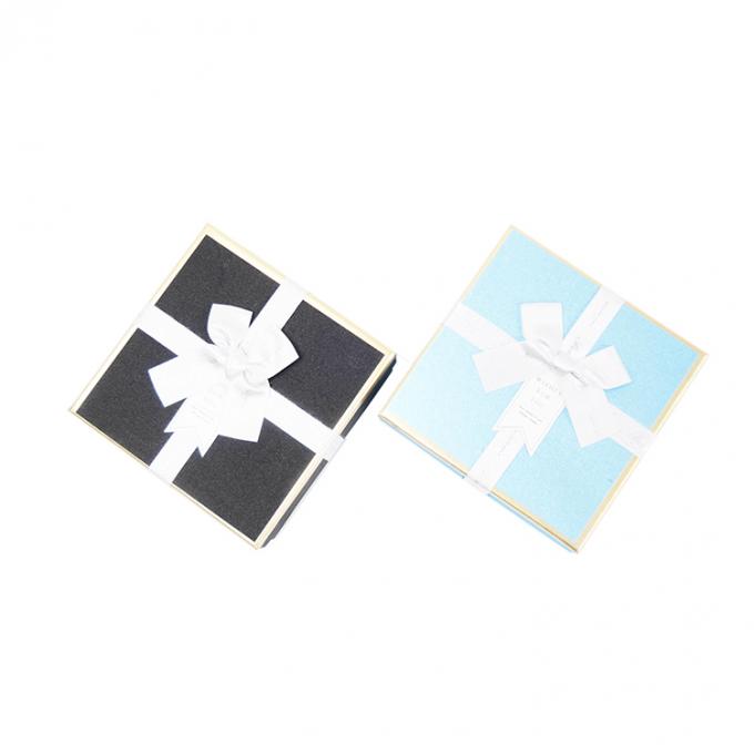 Individuell geschnittenes Quadratkarton Schmuck Geschenkverpackung Papierkarton mit Banddeckel 0