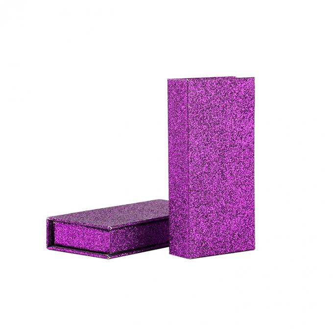 Custom Logo Pink Glitter Falsche Wimpern Einzelhandel Standbox mit Kartonstruktur 6