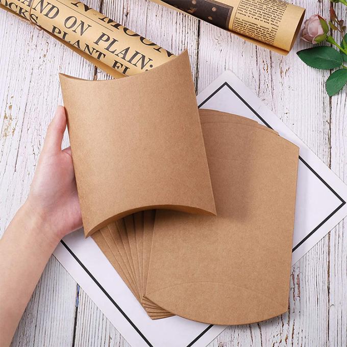 Benutzerdefiniertes Logo Schwerlastkraftkissenform Süßigkeiten Papierbox für Süßigkeiten Lagerung Lösung 10