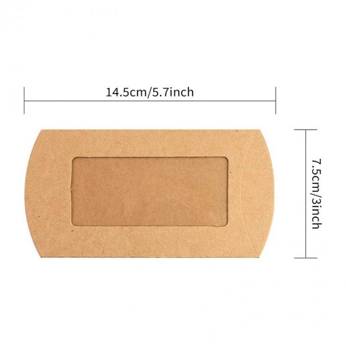 Durchsichtige Fenster-Cookie-Kissenbox Verpackung mit individuellem Design und schwerem Kraftpapier 2