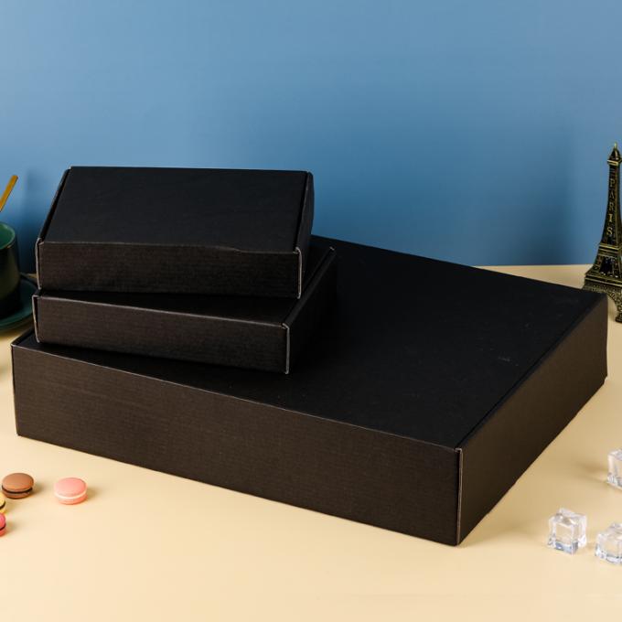 Custom Logo Schwarze große Ordner für Kleidung und Schuhe Verpackungsbox 9