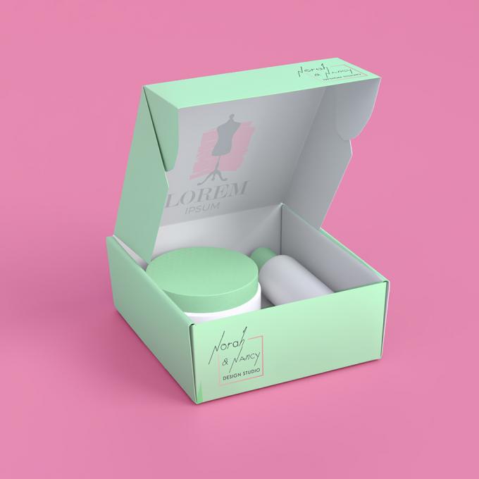 Umweltfreundliche Kosmetik-Make-up-Verpackungskisten Wellkartonpostfächer 6