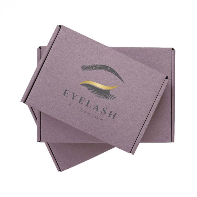 Custom Order Custom Logo gedruckt Elegante Mode Geschenk Mailer Karton Papier Wimpern Versand Verpackungskiste 4