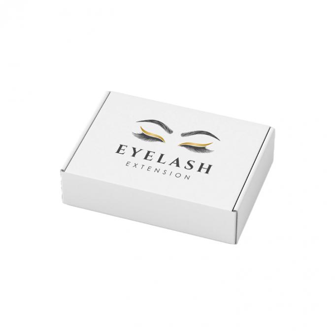 Private Label Falsche Wimpern Versand Papierbox Wellpappe Wimpernverpackung 2