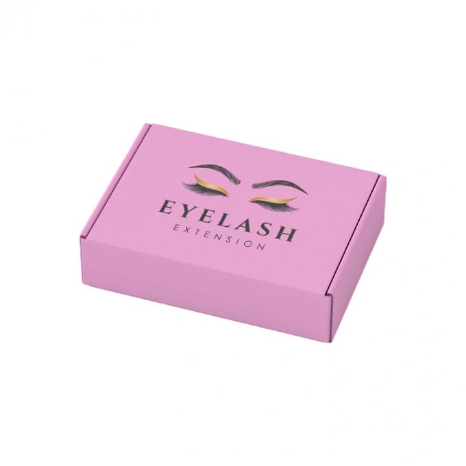 Private Label Falsche Wimpern Versand Papierbox Wellpappe Wimpernverpackung 3