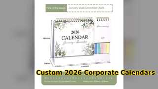 Benutzerdefinierter Desktop-Kalender 2026 für das Corporate Branding