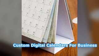 Benutzerdefinierte digitale Kalender-Büro-Branding-Lösung