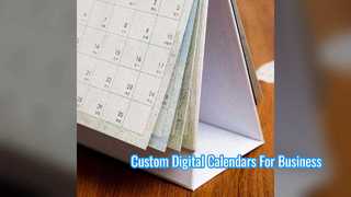 Benutzerdefinierter digitaler Kalender für das Büro-Branding