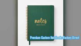 Premium Custom Wire O Notebook Manufacturing Factory Direct