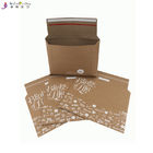 A5  Envelope Printing Services Rigid Kraft Cardboard Mailers Envelopes With Self Adhesive