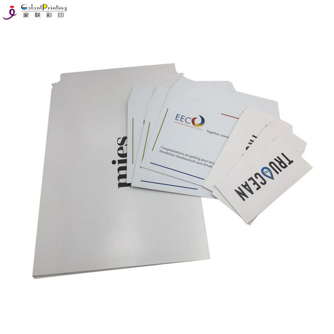 100% bereiteten Weißbuch-Werbungs-Tasche Kraftpapiers mit selbstklebendem Streifen auf